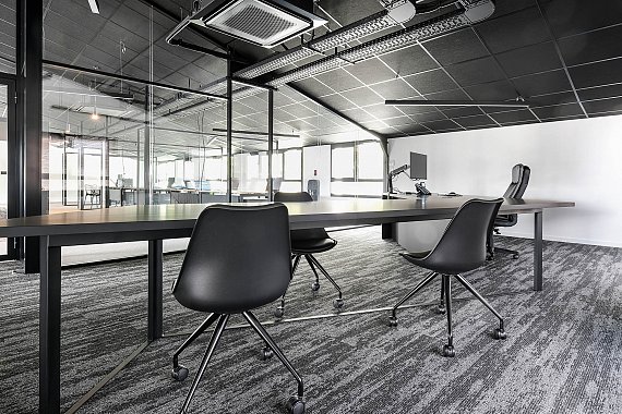 Bureau de direction sur mesure réalisé à l'ébéniste-designer Guillaume Bouvet